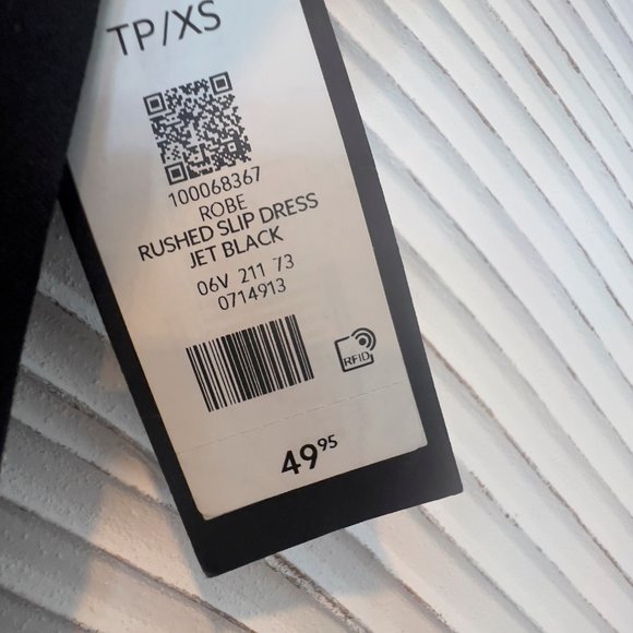 NWT Dynamite Black Ruched Dress - Picture 3 of 3